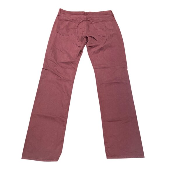 NWOT AG Adriano Goldschmied 32x32 Everett SUD Slim Straight Pant Red Patterned - Picture 5 of 8